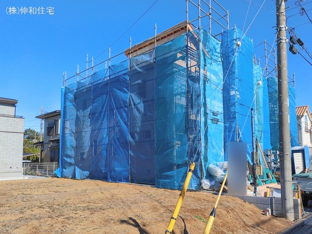 千葉県千葉市美浜区高浜5丁目の新築戸建て上棟写真 2026年2月18日撮影