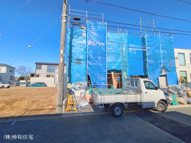 千葉県千葉市美浜区高浜5丁目の新築戸建て上棟写真 2026年2月18日撮影