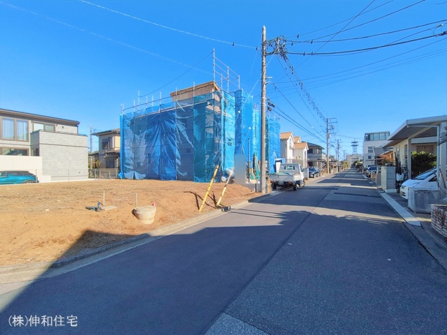 千葉県千葉市美浜区高浜5丁目の新築戸建て上棟写真 2026年2月18日撮影