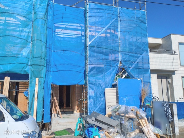 千葉県千葉市美浜区高浜５丁目の新築戸建て上棟写真 2026年2月18日撮影