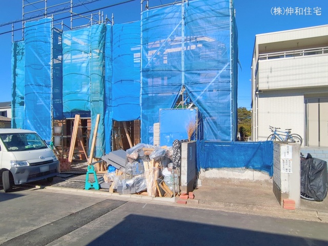 千葉県千葉市美浜区高浜５丁目の新築戸建て上棟写真 2026年2月18日撮影