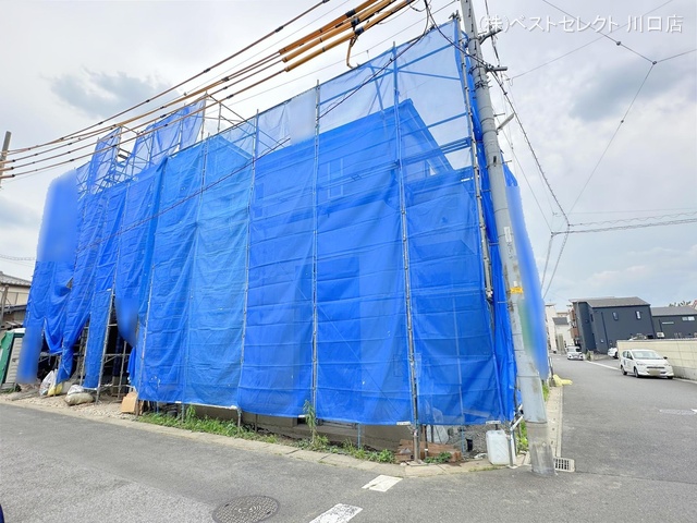 埼玉県川口市本前川1丁目の新築戸建てシート写真 2024年6月16日撮影