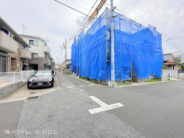 埼玉県川口市本前川1丁目の新築戸建てシート写真 2024年6月16日撮影