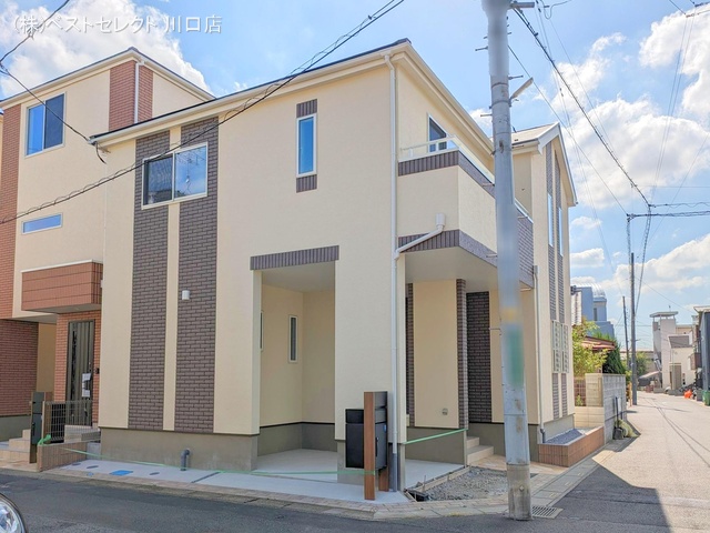 埼玉県川口市本前川1丁目の新築戸建て外構写真 2024年10月14日撮影