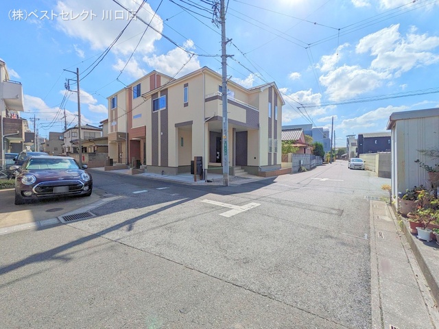 埼玉県川口市本前川1丁目の新築戸建て外構写真 2024年10月14日撮影