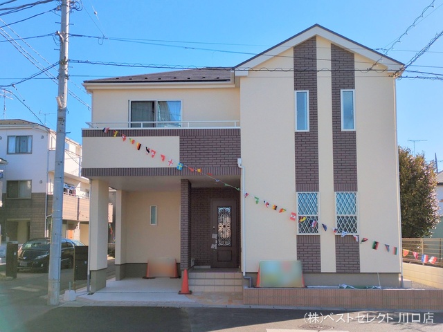 埼玉県川口市本前川1丁目の新築戸建て完成写真 2025年2月13日撮影