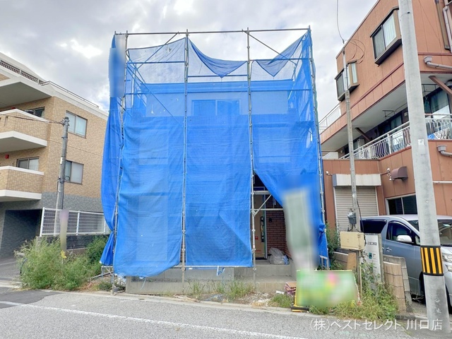 埼玉県川口市朝日3丁目の新築戸建てシート写真 2024年9月23日撮影