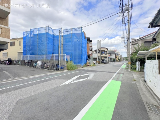 埼玉県川口市朝日3丁目の新築戸建てシート写真 2024年9月23日撮影