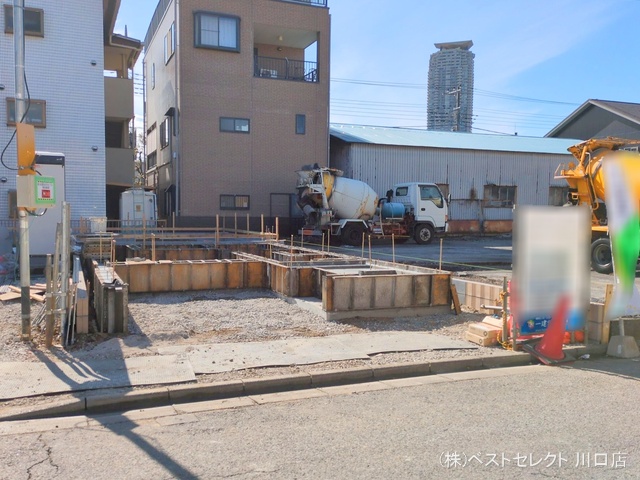 埼玉県川口市元郷5丁目の新築戸建て基礎写真 2025年2月20日撮影