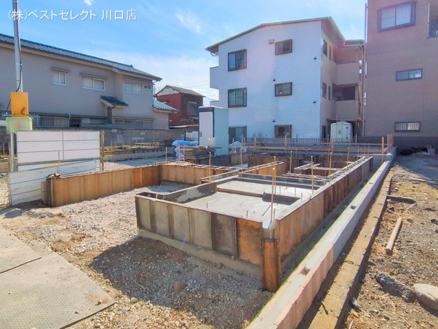 埼玉県川口市元郷5丁目の新築戸建て基礎写真 2025年2月20日撮影