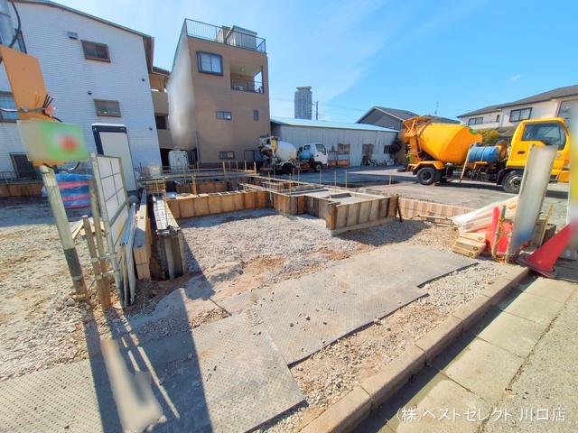 埼玉県川口市元郷5丁目の新築戸建て基礎写真 2025年2月20日撮影