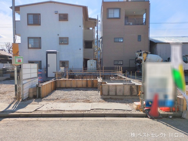 埼玉県川口市元郷5丁目の新築戸建て基礎写真 2025年2月20日撮影