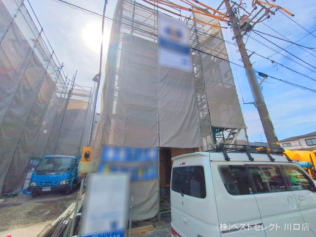 埼玉県川口市元郷5丁目の新築戸建て上棟写真 2025年3月17日撮影
