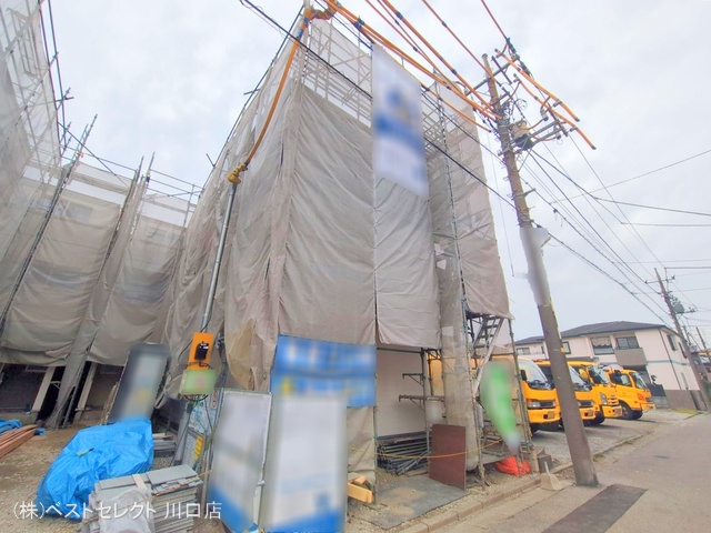 埼玉県川口市元郷5丁目の新築戸建てシート写真 2025年4月19日撮影