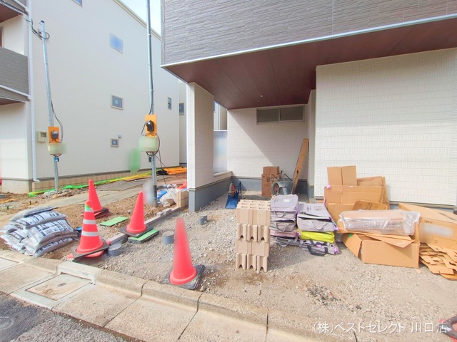 埼玉県川口市元郷5丁目の新築戸建て外構写真 2025年5月21日撮影
