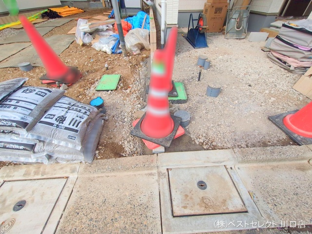 埼玉県川口市元郷5丁目の新築戸建て外構写真 2025年5月21日撮影