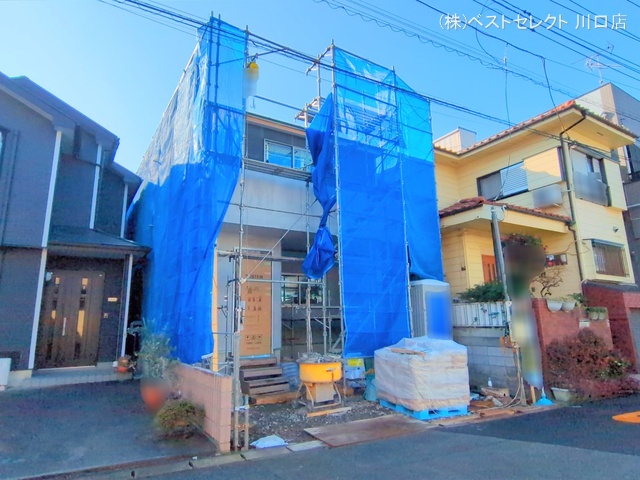 埼玉県川口市前川2丁目の新築戸建てシート写真 2025年1月19日撮影