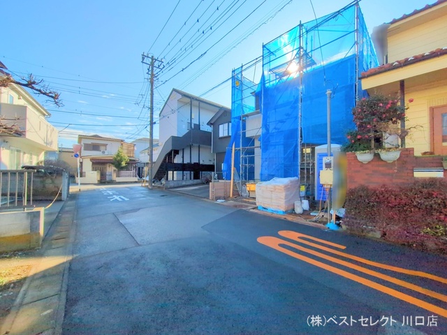 埼玉県川口市前川2丁目の新築戸建てシート写真 2025年1月19日撮影