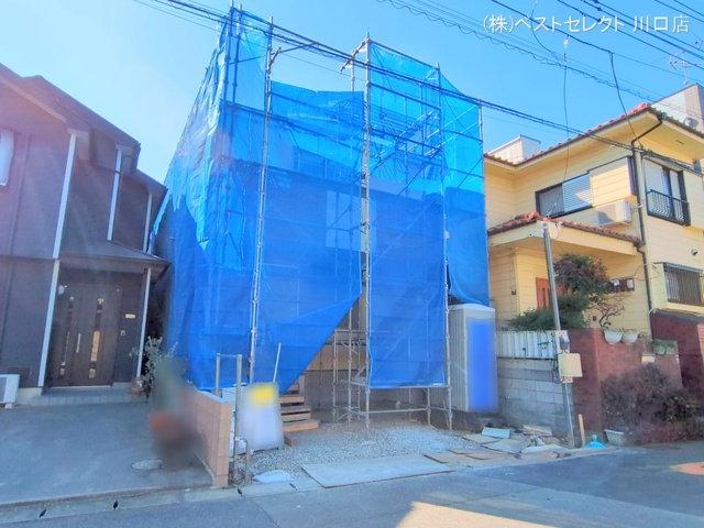 埼玉県川口市前川2丁目の新築戸建てシート写真 2025年2月26日撮影