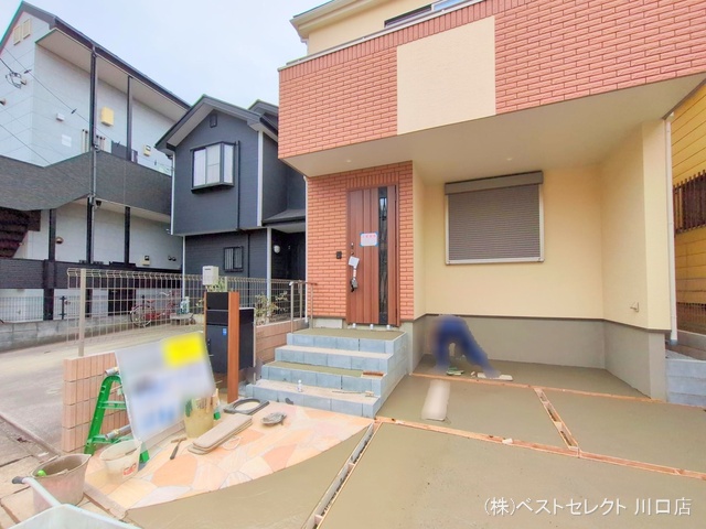 埼玉県川口市前川2丁目の新築戸建て外構写真 2025年3月30日撮影