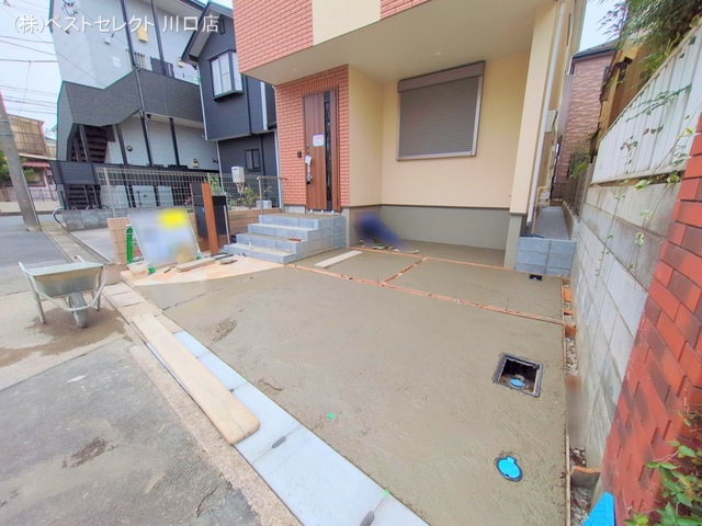 埼玉県川口市前川2丁目の新築戸建て外構写真 2025年3月30日撮影