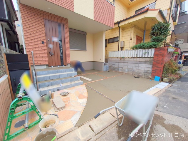 埼玉県川口市前川2丁目の新築戸建て外構写真 2025年3月30日撮影