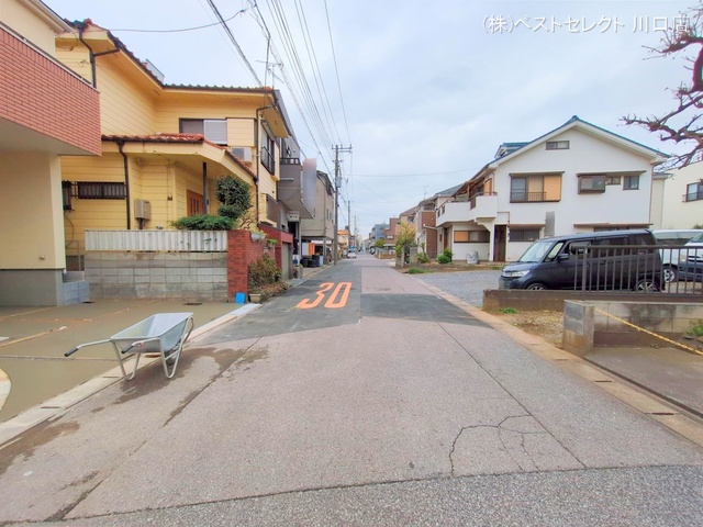 埼玉県川口市前川2丁目の新築戸建て外構写真 2025年3月30日撮影