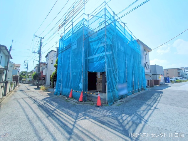 埼玉県川口市上青木2丁目の新築戸建てシート写真 2025年7月22日撮影