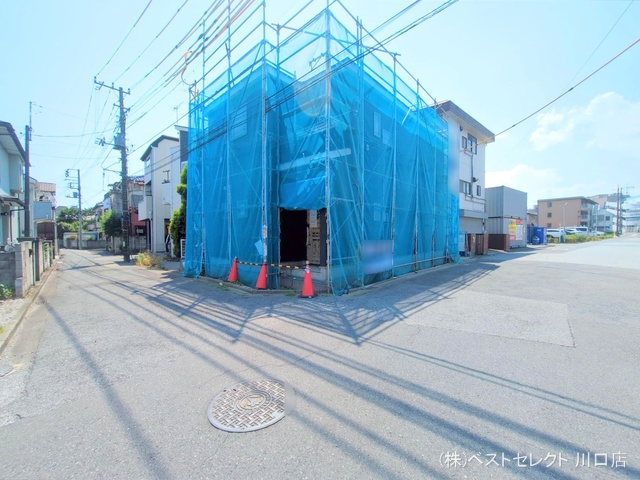 埼玉県川口市上青木2丁目の新築戸建てシート写真 2025年7月22日撮影