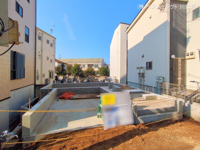 埼玉県川口市青木1丁目の新築戸建て基礎写真 2025年1月23日撮影