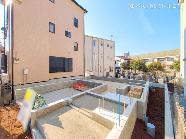 埼玉県川口市青木1丁目の新築戸建て基礎写真 2025年1月23日撮影