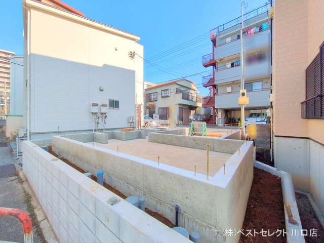 埼玉県川口市青木1丁目の新築戸建て基礎写真 2025年1月23日撮影