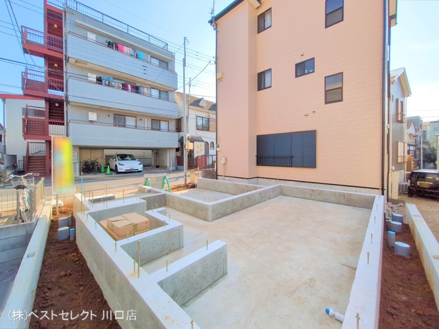 埼玉県川口市青木1丁目の新築戸建て基礎写真 2025年1月23日撮影