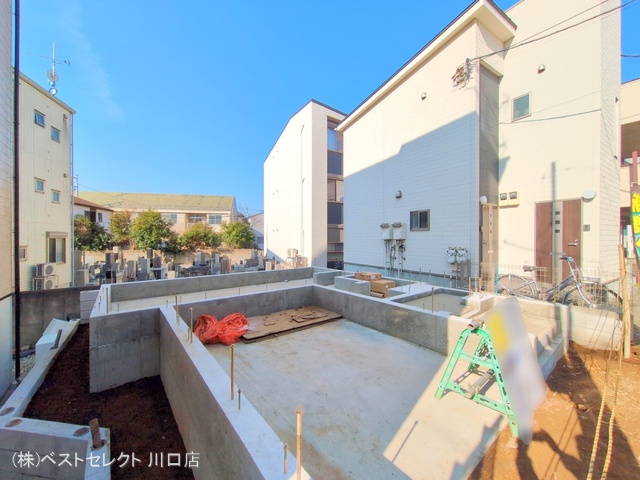 埼玉県川口市青木1丁目の新築戸建て基礎写真 2025年1月23日撮影