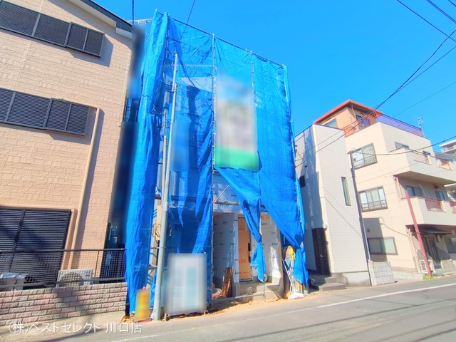 埼玉県川口市青木1丁目の新築戸建てシート写真 2025年2月24日撮影