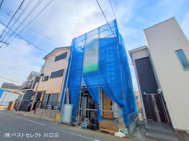 埼玉県川口市青木1丁目の新築戸建てシート写真 2025年3月17日撮影