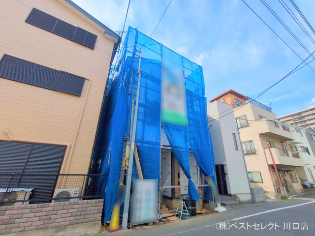 埼玉県川口市青木1丁目の新築戸建てシート写真 2025年3月17日撮影