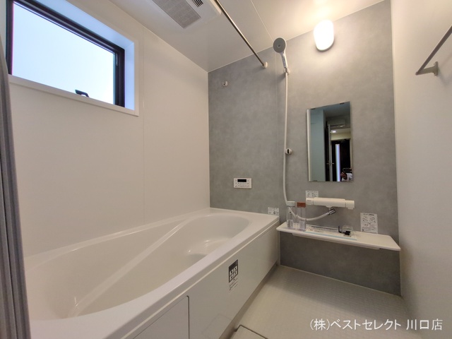 埼玉県川口市鳩ヶ谷本町2丁目の新築戸建てお風呂写真 2025年6月11日撮影