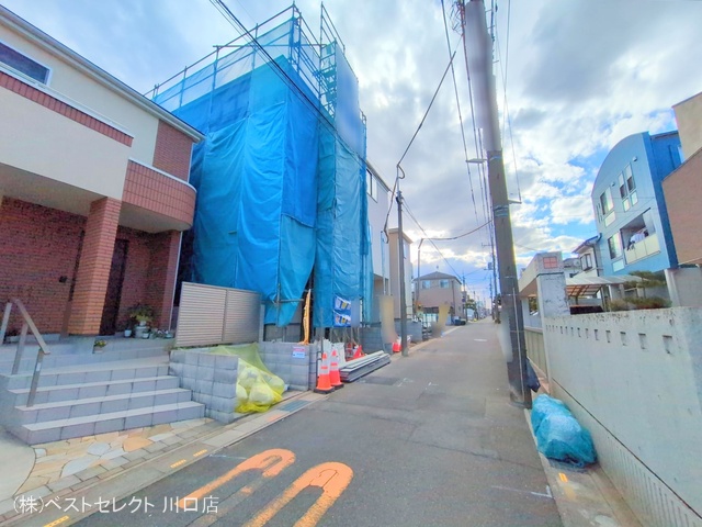 埼玉県川口市鳩ヶ谷本町2丁目の新築戸建てシート写真 2025年2月3日撮影
