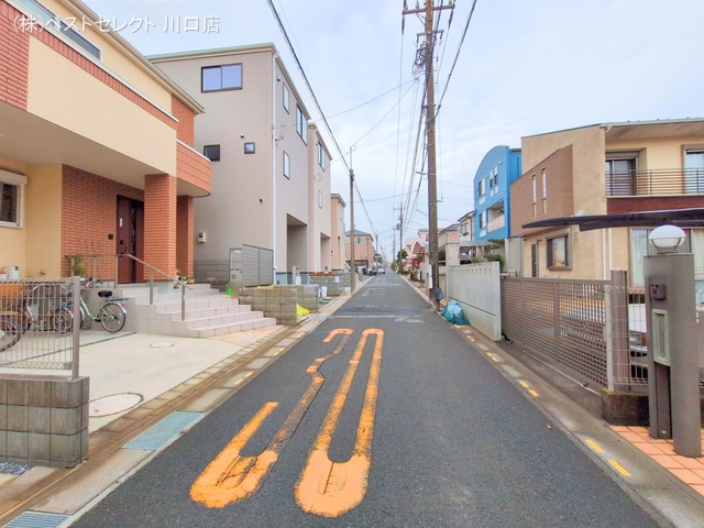 埼玉県川口市鳩ヶ谷本町2丁目の新築戸建て外構写真 2025年3月3日撮影