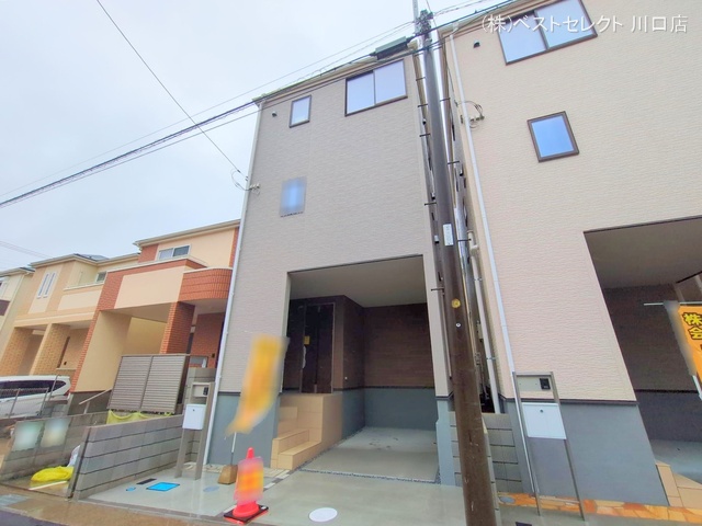 埼玉県川口市鳩ヶ谷本町2丁目の新築戸建て完成写真 2025年4月1日撮影