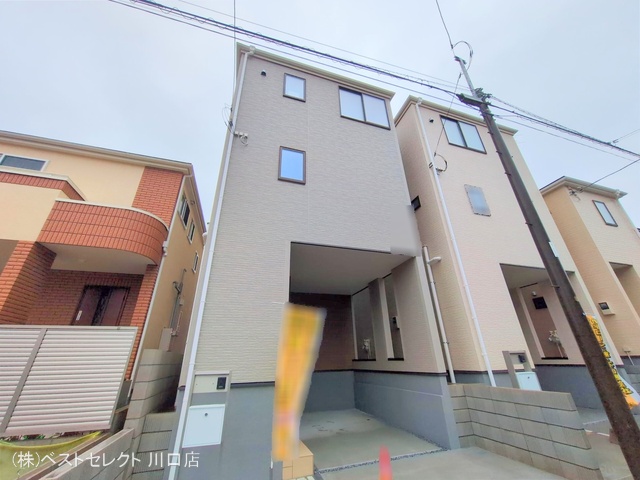 埼玉県川口市鳩ヶ谷本町2丁目の新築戸建て完成写真 2025年4月1日撮影