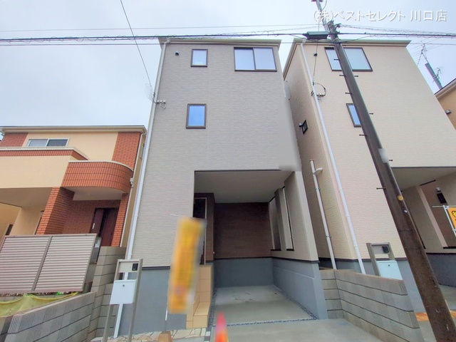 埼玉県川口市鳩ヶ谷本町2丁目の新築戸建て完成写真 2025年4月1日撮影