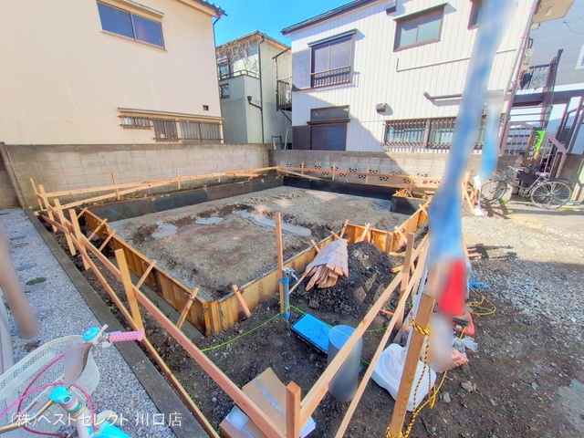 埼玉県川口市西川口3丁目の新築戸建て基礎写真 2025年2月3日撮影