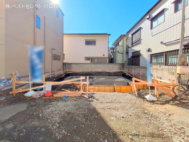 埼玉県川口市西川口3丁目の新築戸建て基礎写真 2025年2月3日撮影