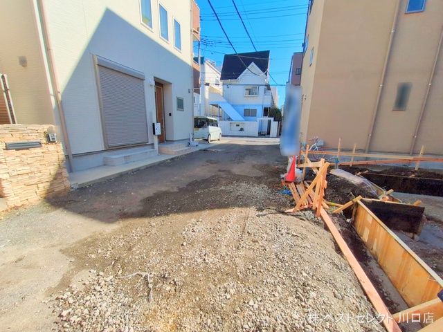 埼玉県川口市西川口3丁目の新築戸建て基礎写真 2025年2月3日撮影
