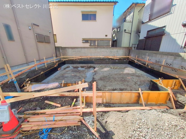 埼玉県川口市西川口3丁目の新築戸建て基礎写真 2025年2月3日撮影