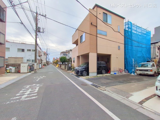 埼玉県川口市西川口3丁目の新築戸建てシート写真 2025年3月3日撮影