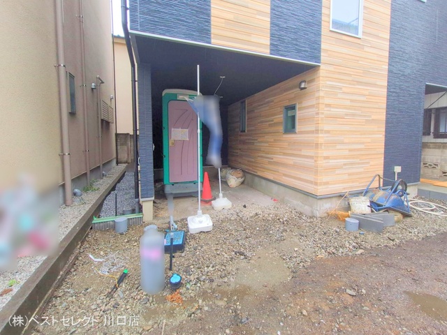 埼玉県川口市西川口3丁目の新築戸建て外構写真 2025年5月1日撮影