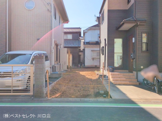 埼玉県川口市戸塚鋏町の新築戸建て更地・土地写真 2025年2月25日撮影